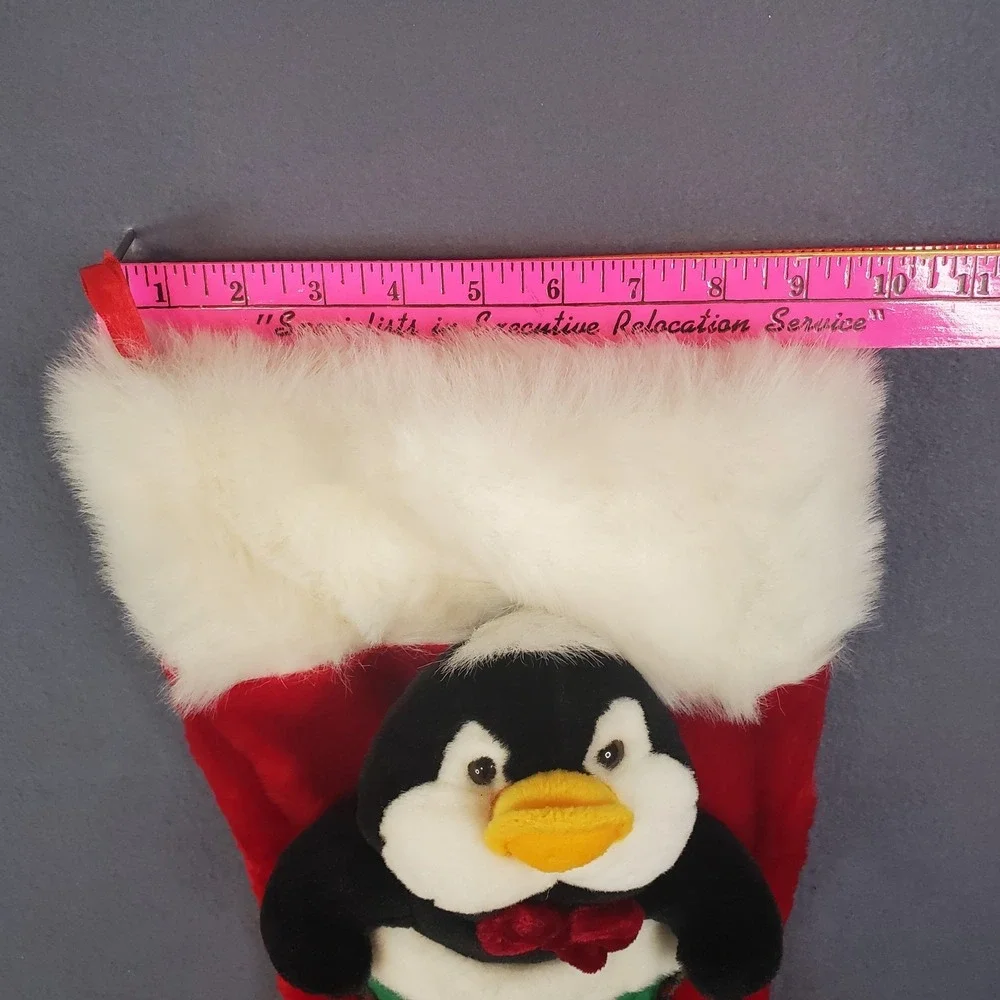 Seasons‎ Greetings Plush Penguin Christmas Stocking 20